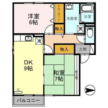 リヴェールハウスの物件間取画像